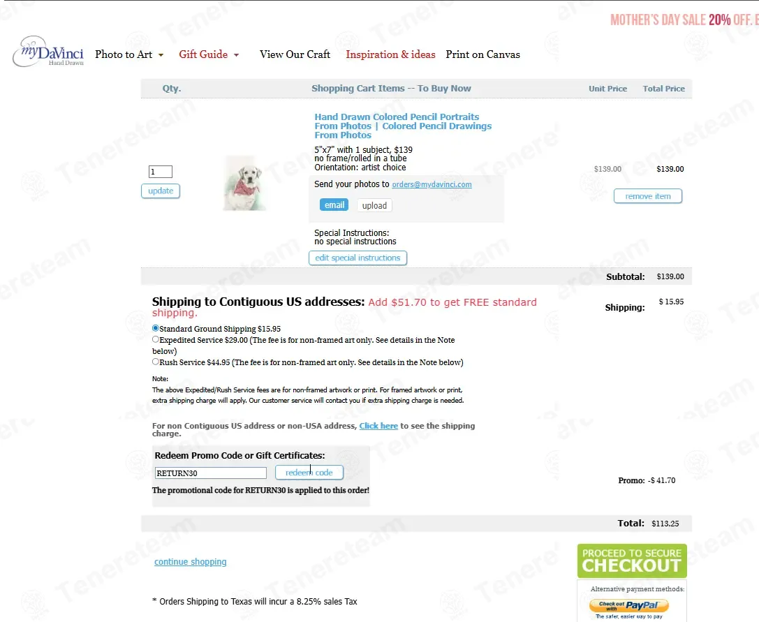 MyDaVinci coupon code: 30% off with RETURN30. Tested and valid as 2 months ago.