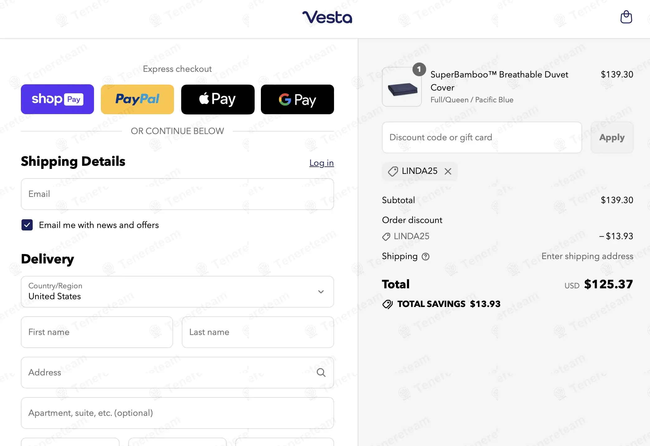 Vesta Sleep coupon code: 10% off with LINDA25. Tested and valid as 10 months ago.