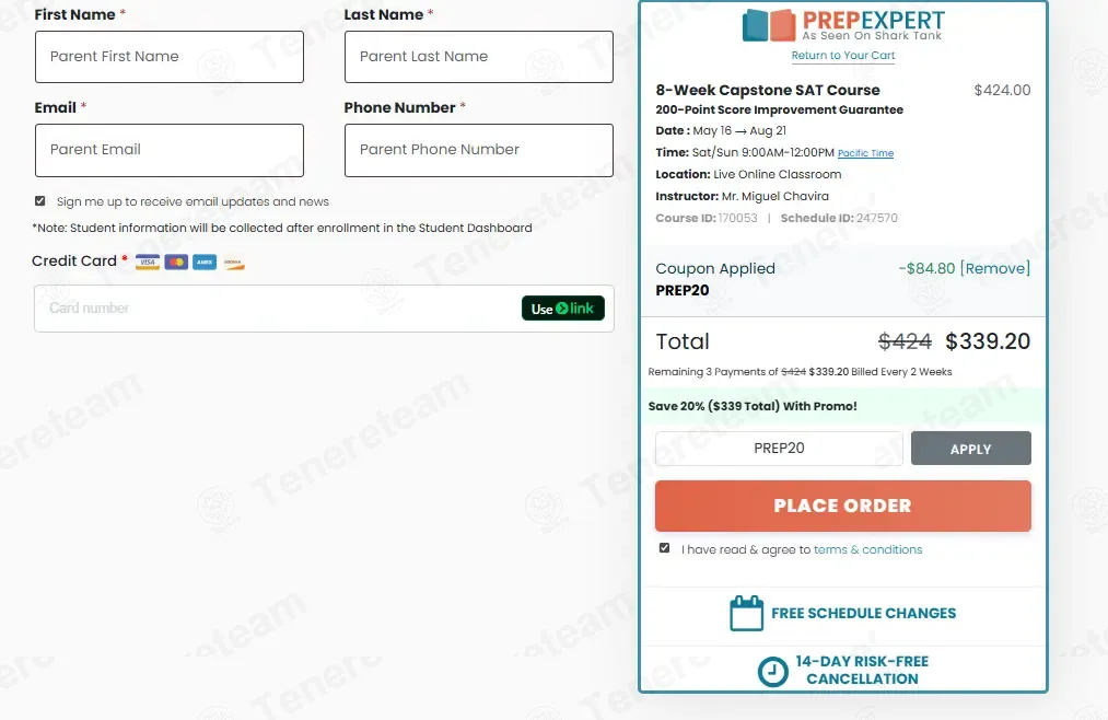 Prep Expert coupon code: 20% off with PREP20. Tested and valid as 4 weeks ago.