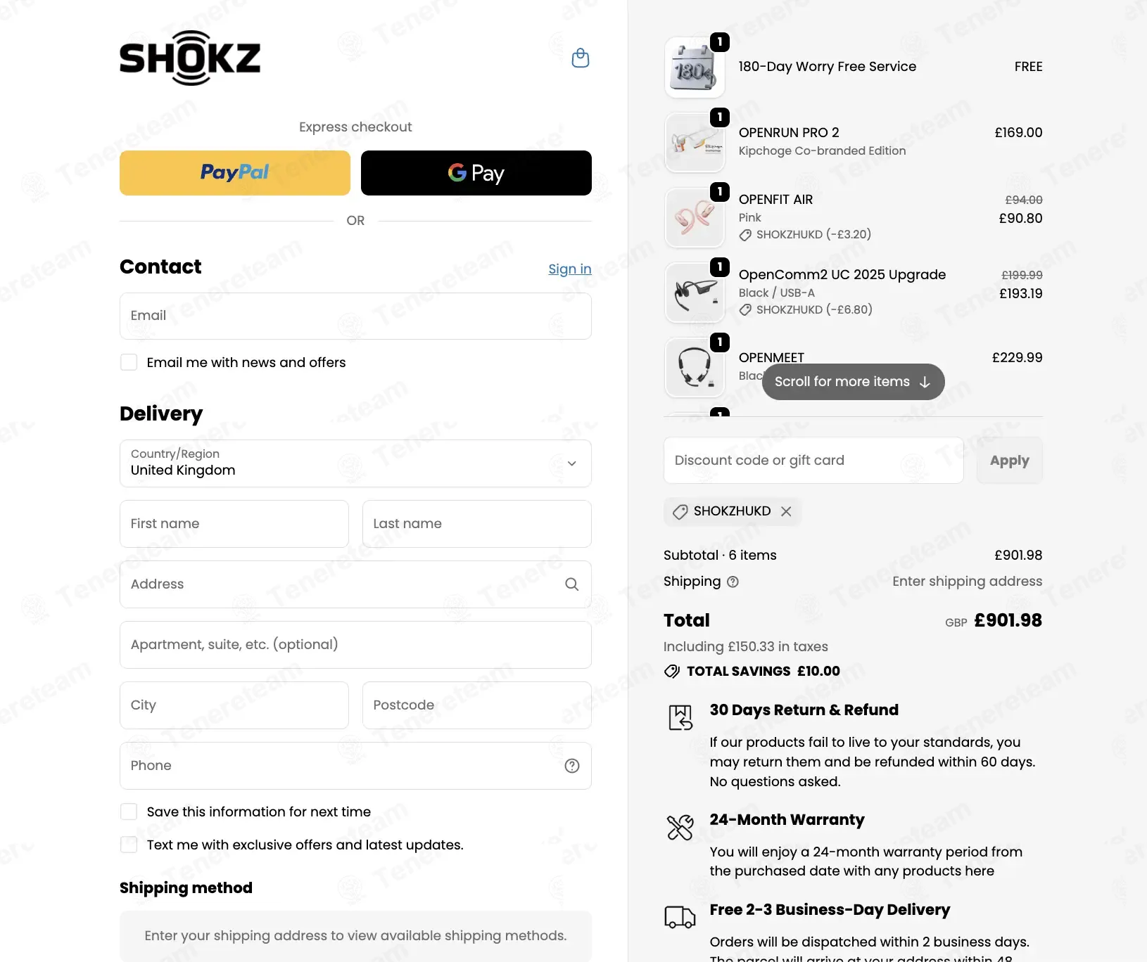 Shokz UK coupon code: £10 off with SHOKZHUKD. Tested and valid as 2 months ago.