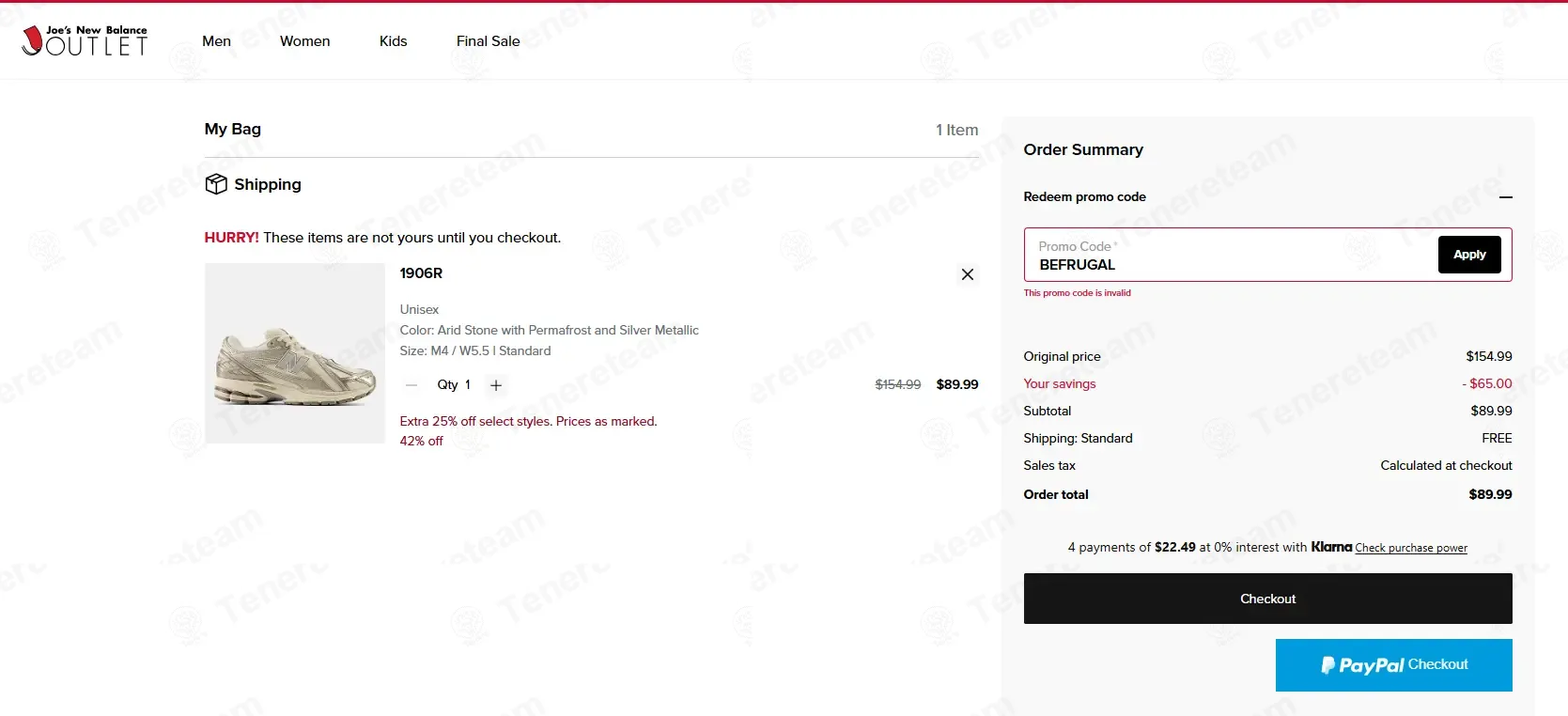 Joes New Balance Outlet coupon code: $10 off with BEFRUGAL. Tested and valid as 3 months ago.