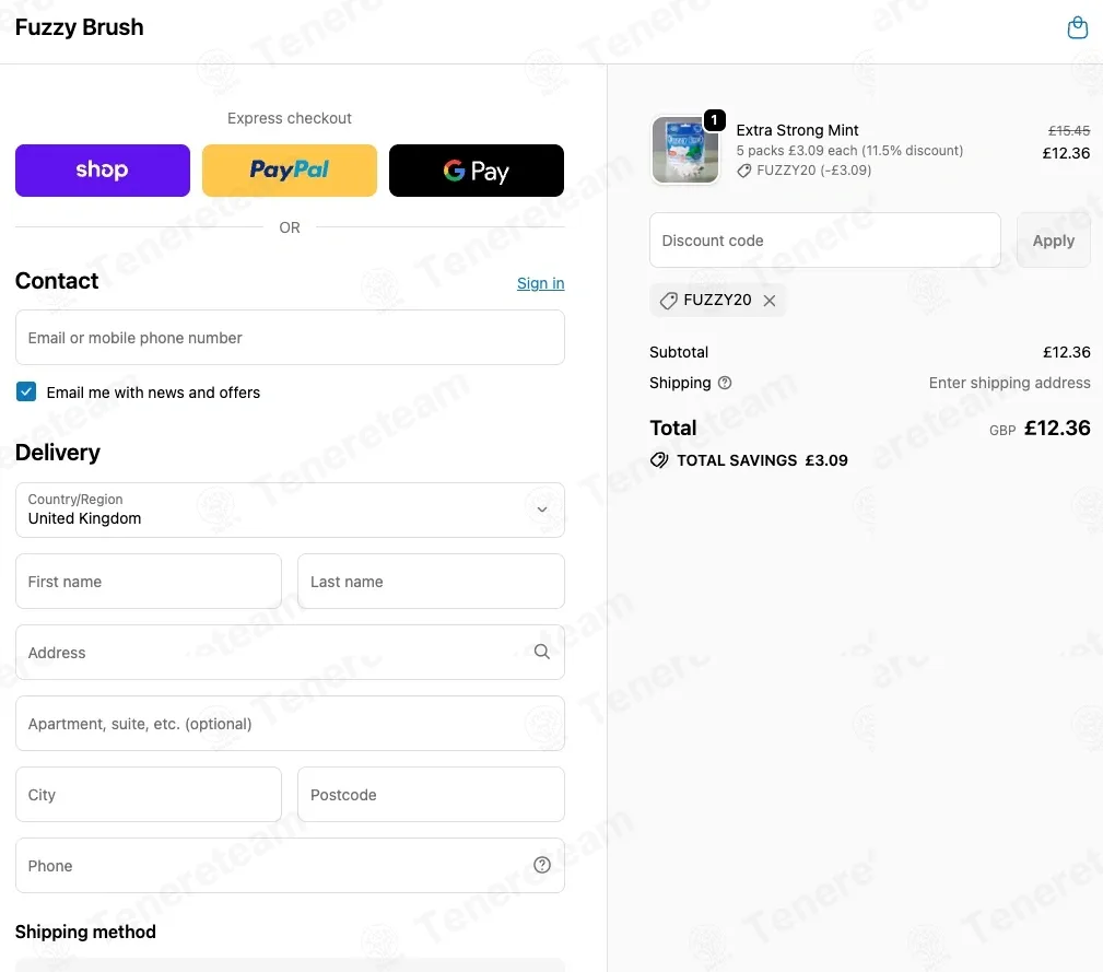 Fuzzy Brush coupon code: 20% off with FUZZY20. Tested and valid as 3 months ago.