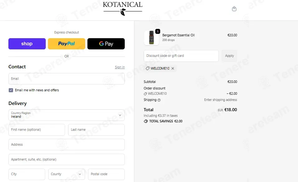 Kotanical coupon code: 10% off with WELCOME10. Tested and valid as 5 days ago.