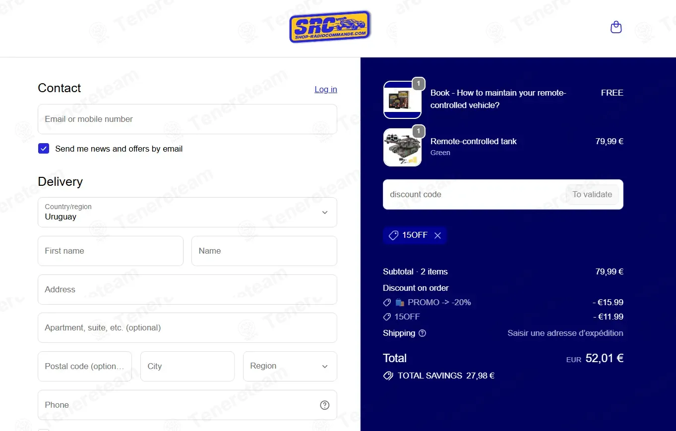 Shop Radiocommande coupon code: 15% off with 15OFF. Tested and valid as 1 month ago.