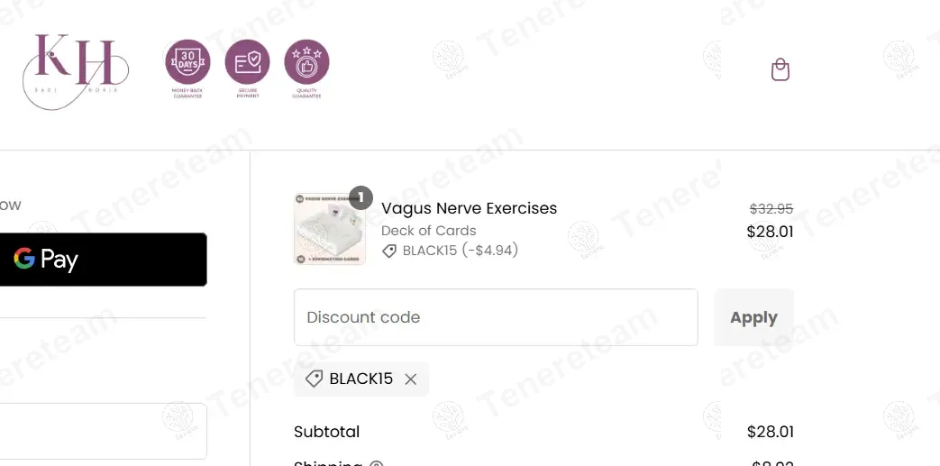 Horia Kadi coupon code: 15% off with BLACK15. Tested and valid as 8 months ago.