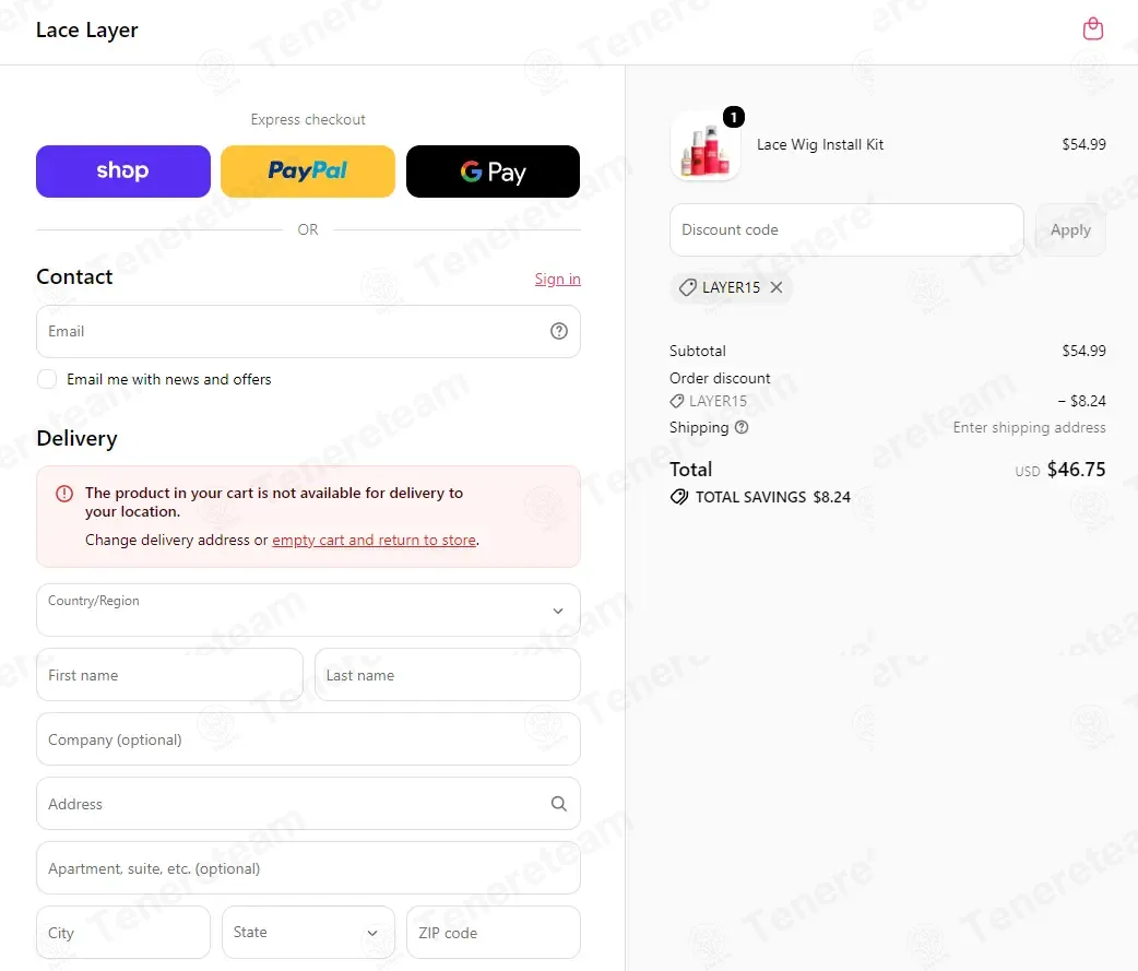 LaceLayer coupon code: 15% off with LAYER15. Tested and valid as 1 month ago.