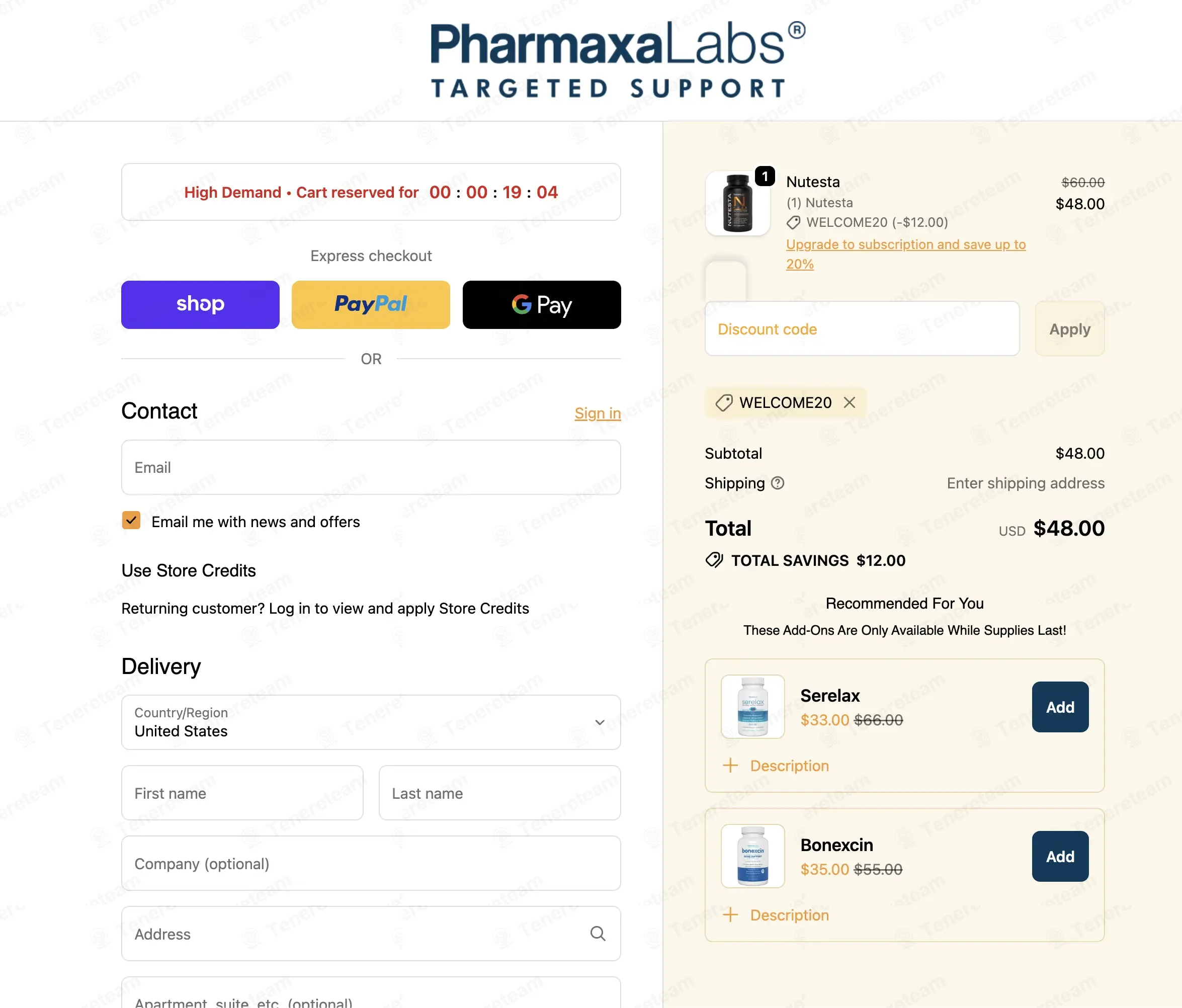 Provasil coupon code: 20% off with WELCOME20. Tested and valid as 3 months ago.