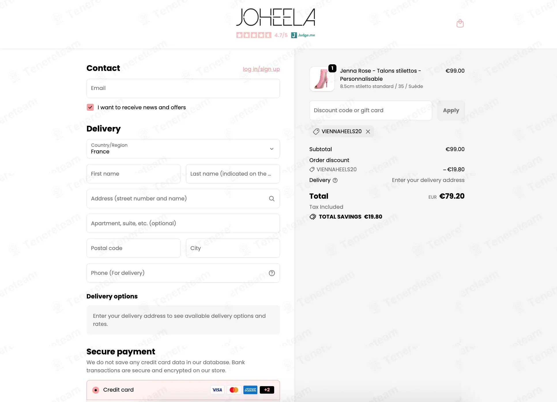 Joheela Shop coupon code: 20% off with VIENNAHEELS20. Tested and valid as 1 month ago.