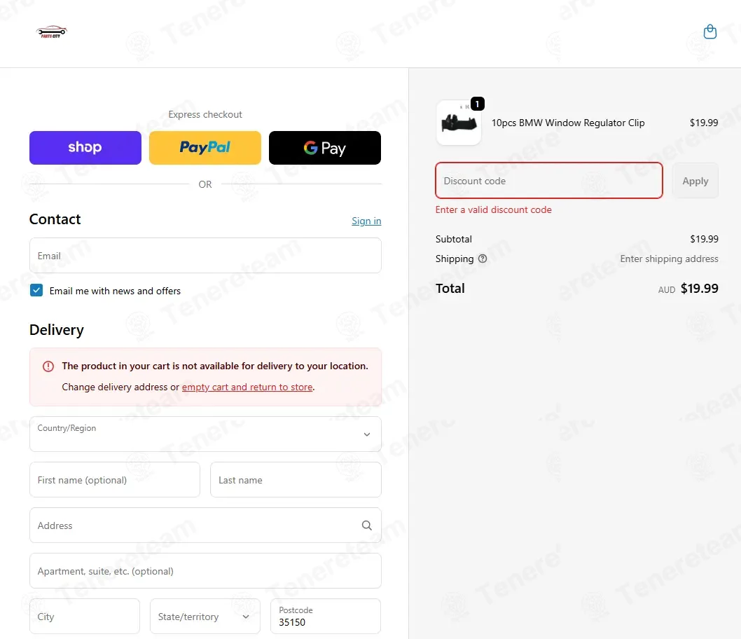Parts City Australia coupon code: 5% off with save5. Tested and valid as 1 month ago.