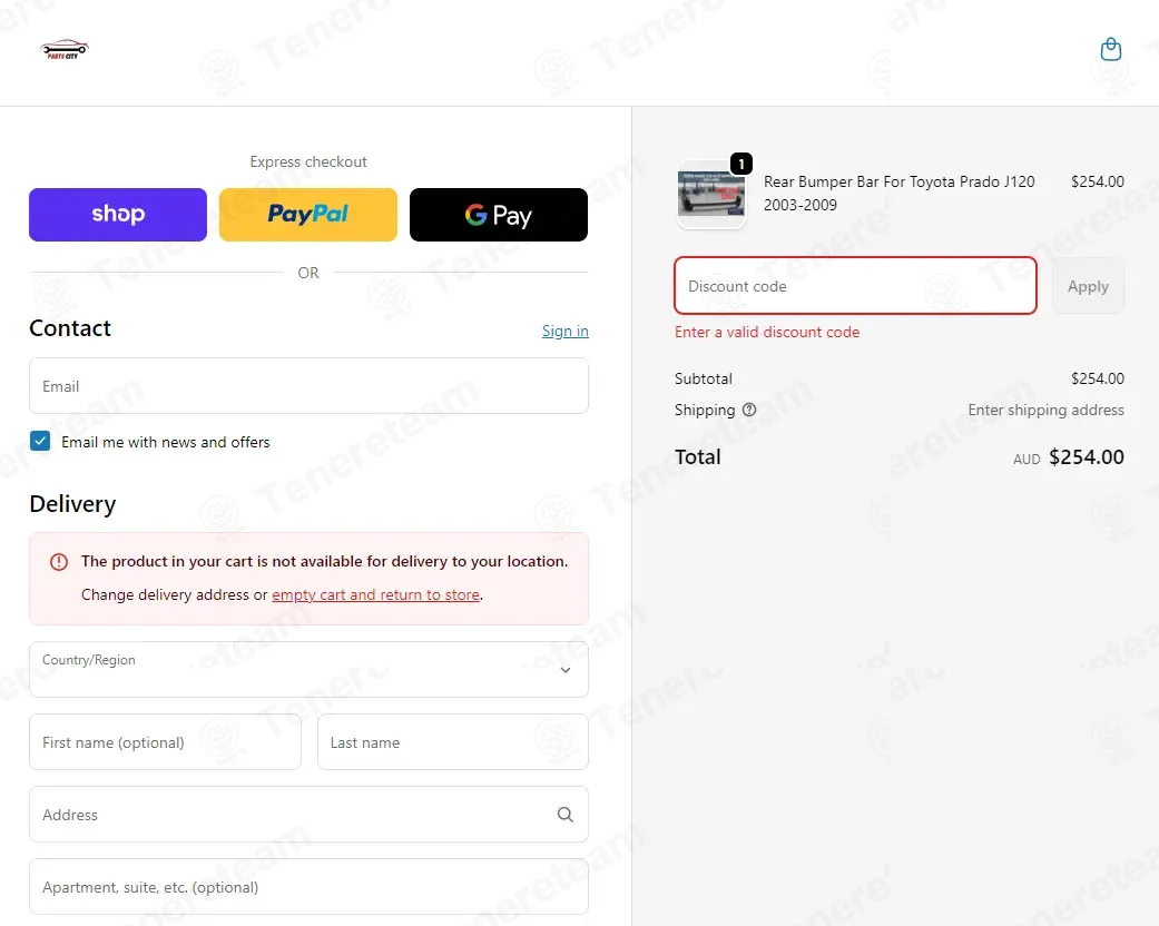Parts City Australia coupon code: 5% off with save5. Tested and valid as 1 month ago.