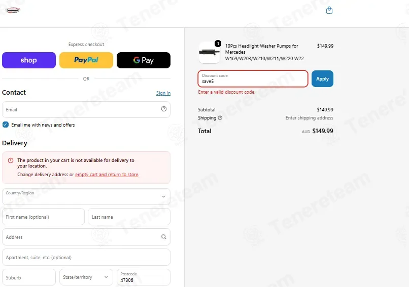 Parts City Australia coupon code: 5% off with save5. Tested and valid as 1 month ago.