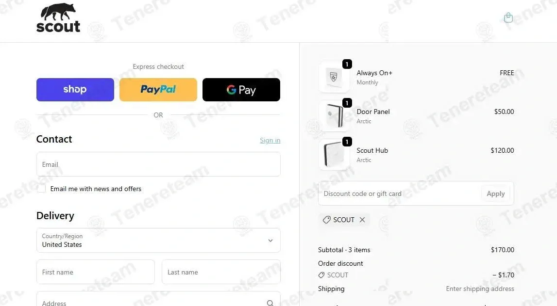 Scout Alarm coupon code: 1% off with SCOUT. Tested and valid as 2 weeks ago.