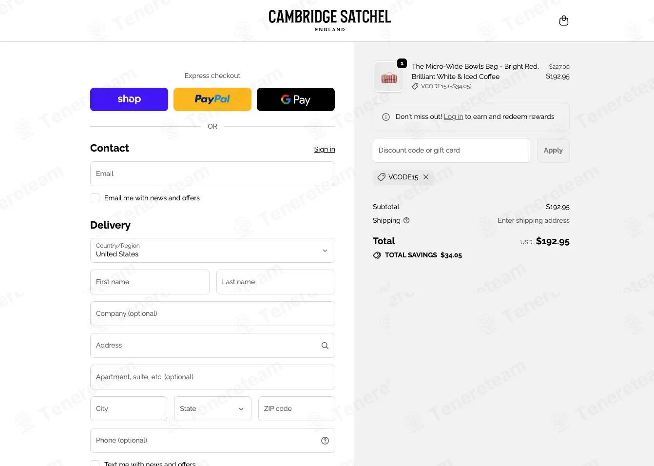 The Cambridge Satchel Cos coupon code: 15% off with VCODE15. Tested and valid as 5 days ago.