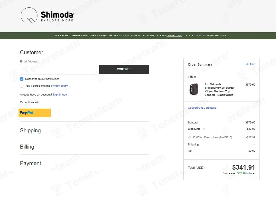 Shimoda Designs coupon code: 10% off with HAGE10. Tested and valid as 1 month ago.