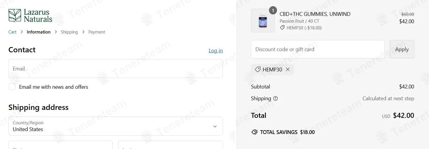 Lazarus Naturals coupon code: 30% off with HEMP30. Tested and valid as 1 year ago.