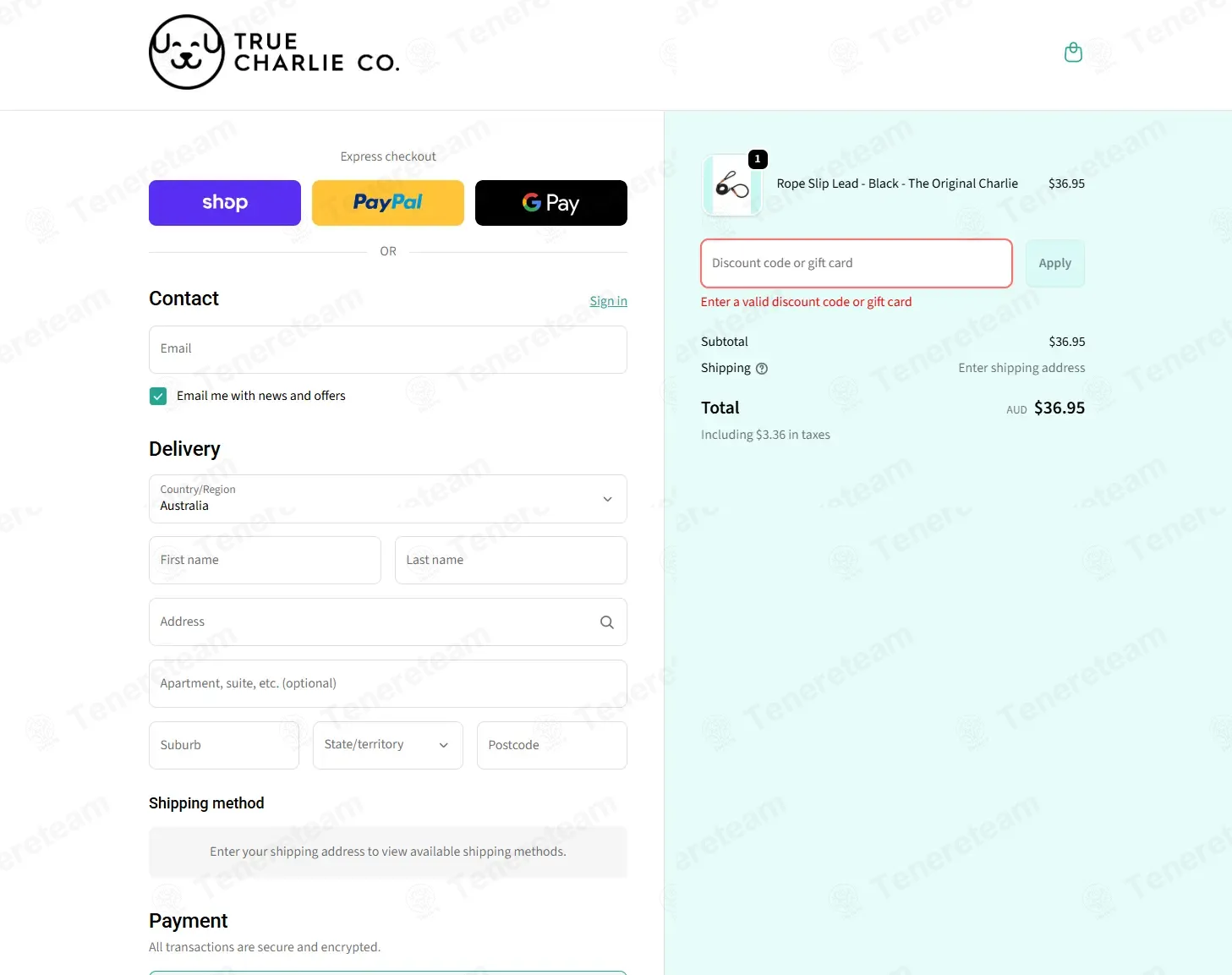 True Charlie Co coupon code: 10% off with HEYCHARLIE. Tested and valid as 1 week ago.
