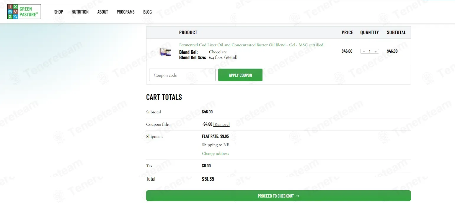 Green Pasture apply coupon code