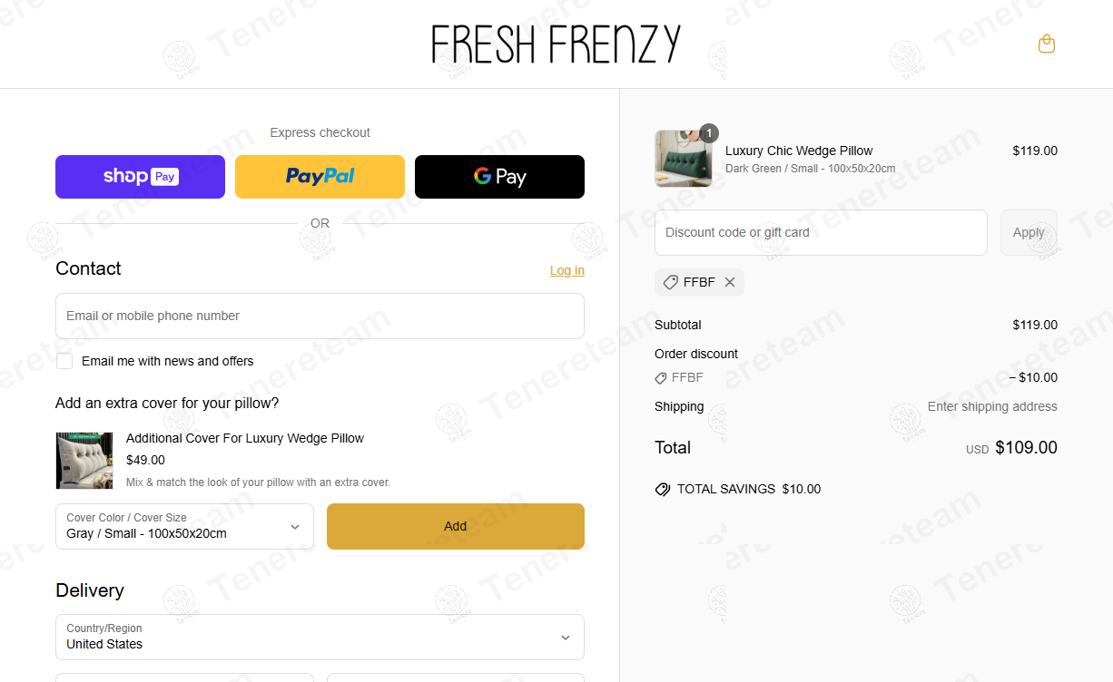 Fresh Frenzy coupon code: $10 off with FFBF. Tested and valid as 1 year ago.