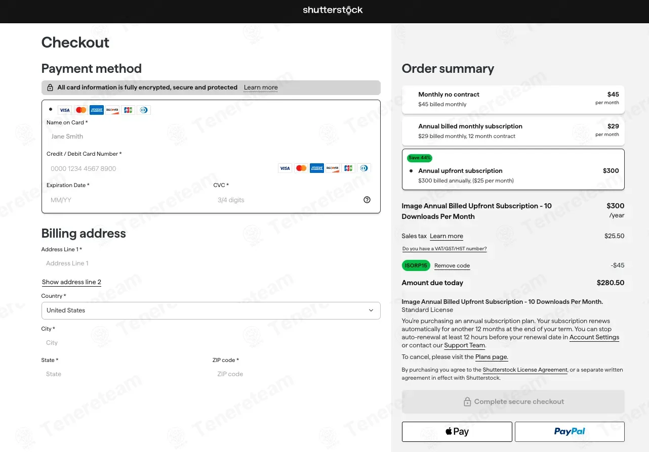 ShutterStock coupon code: 15% off with ISORP15. Tested and valid as 2 weeks ago.