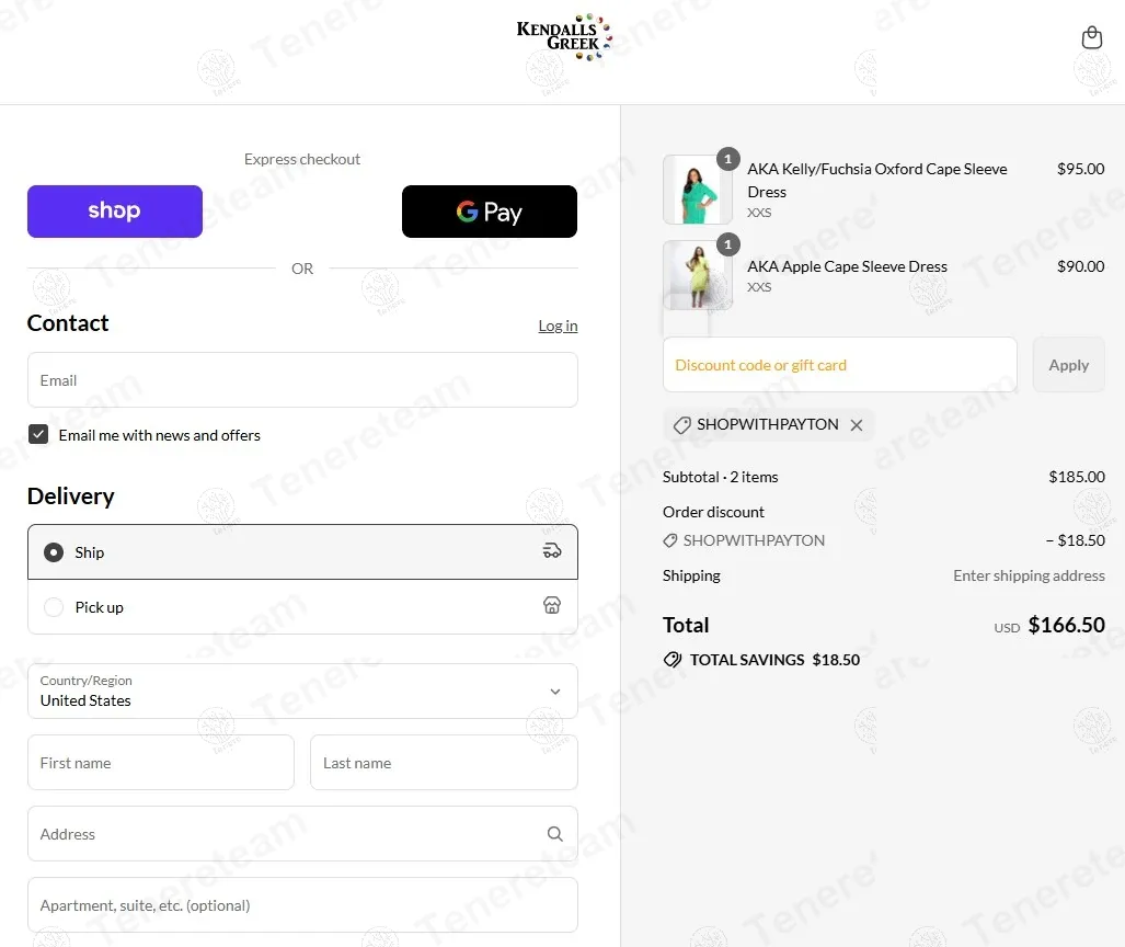 Kendalls Greek coupon code: 10% off with SHOPWITHPAYTON. Tested and valid as 9 months ago.