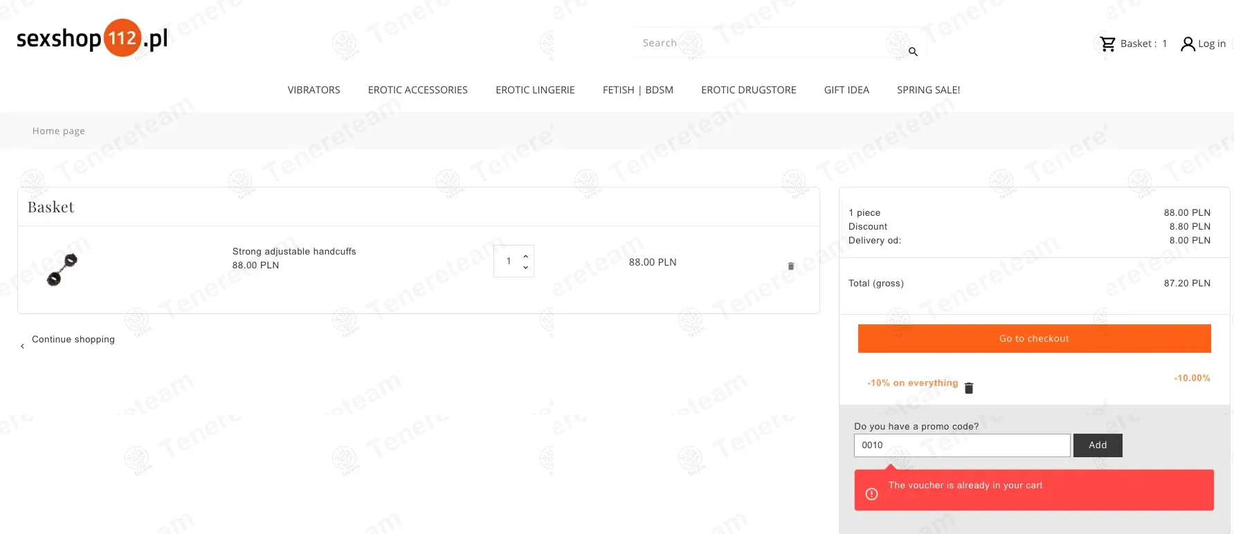 Sexshop112 PL coupon code: 10% off with 0010. Tested and valid as 1 year ago.