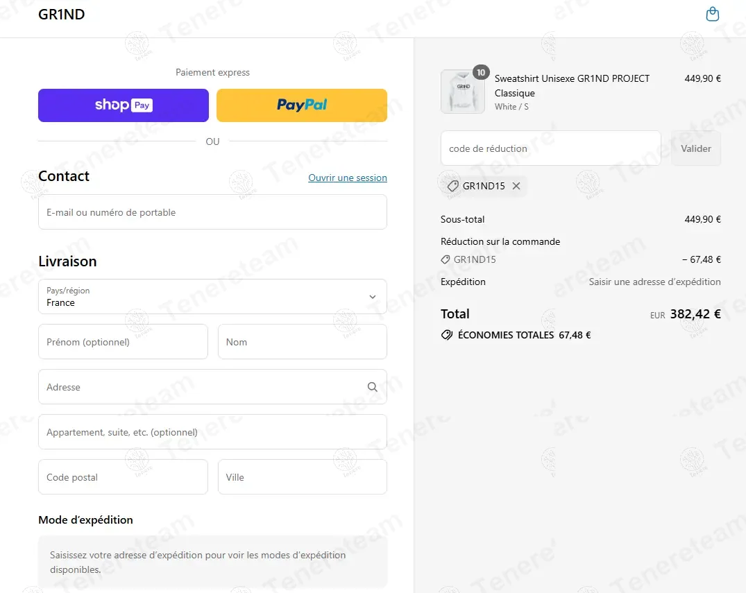 Gr1nd Store coupon code: 15% off with GR1ND15. Tested and valid as 11 months ago.