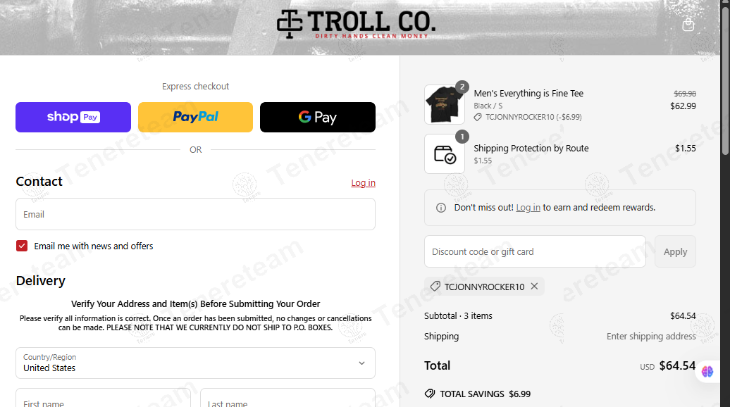 Troll Co coupon code: 10% off with TCJONNYROCKER10. Tested and valid as 1 year ago.