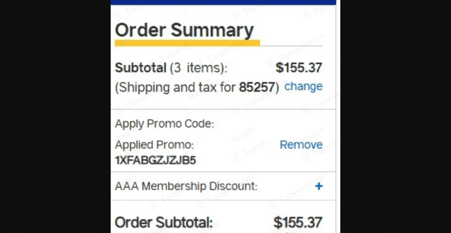 NAPA Auto Parts coupon code verified as working at checkout