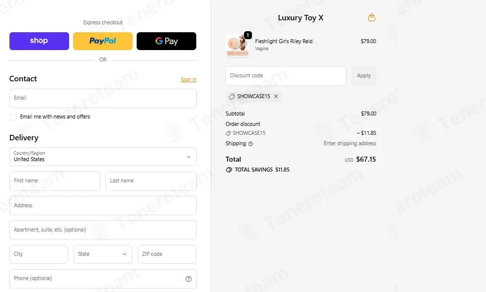 Luxury Toy X coupon code: 15% off with SHOWCASE15. Tested and valid as 1 month ago.