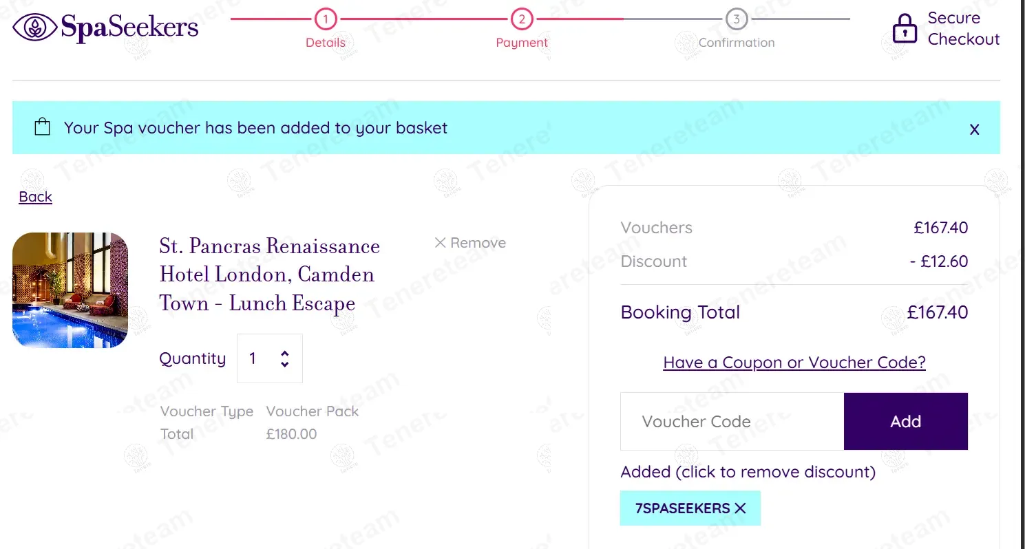 Spaseekers.com coupon code: 7% off with 7SPASEEKERS. Tested and valid as 1 year ago.