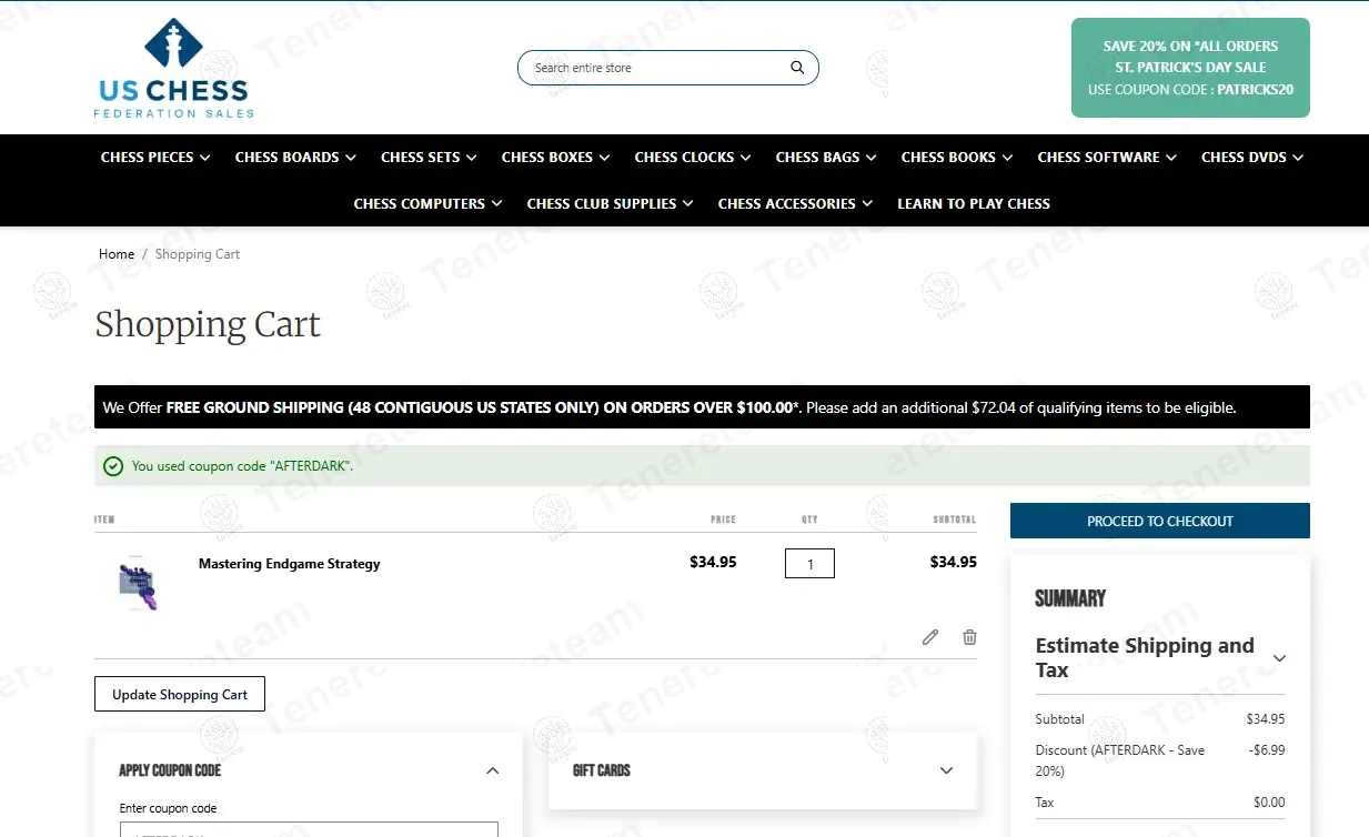 USCF Sales apply coupon code