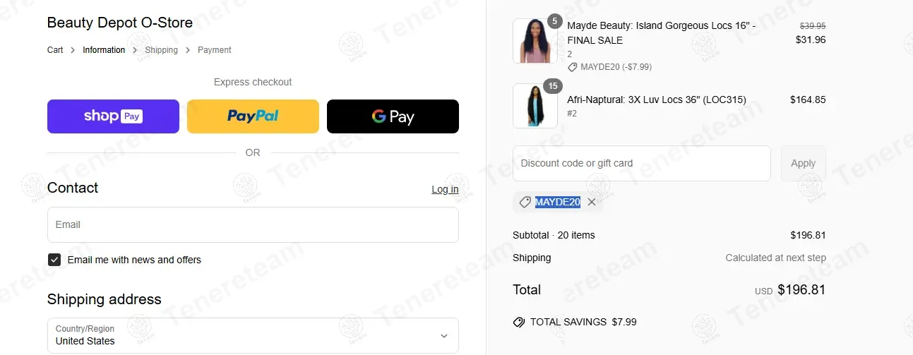 Shop Beauty Depot coupon code: 20% off with MAYDE20. Tested and valid as 1 year ago.