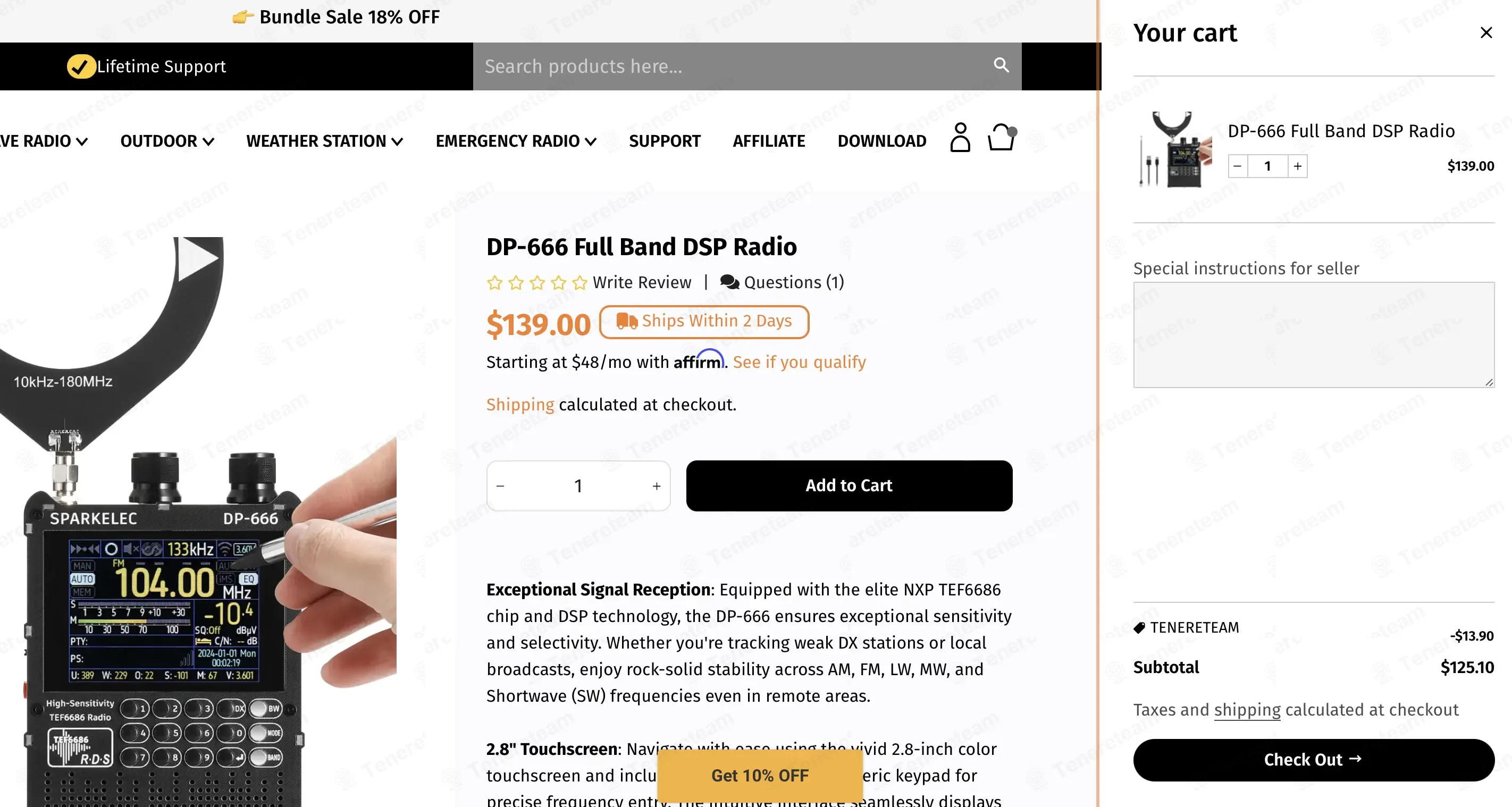 Raddy coupon code: 10% off with TENERETEAM. Tested and valid as 44 seconds ago.