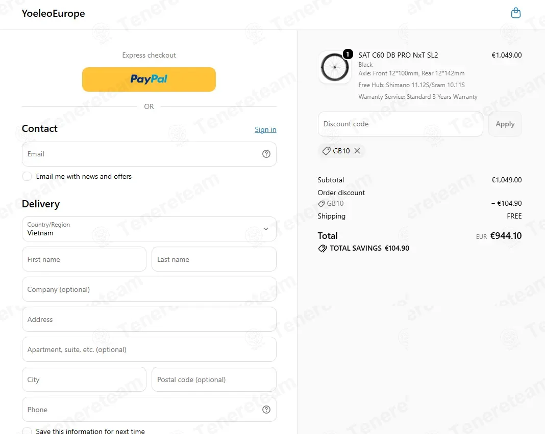 Yoeleo Europe coupon code: 10% off with GB10. Tested and valid as 1 week ago.