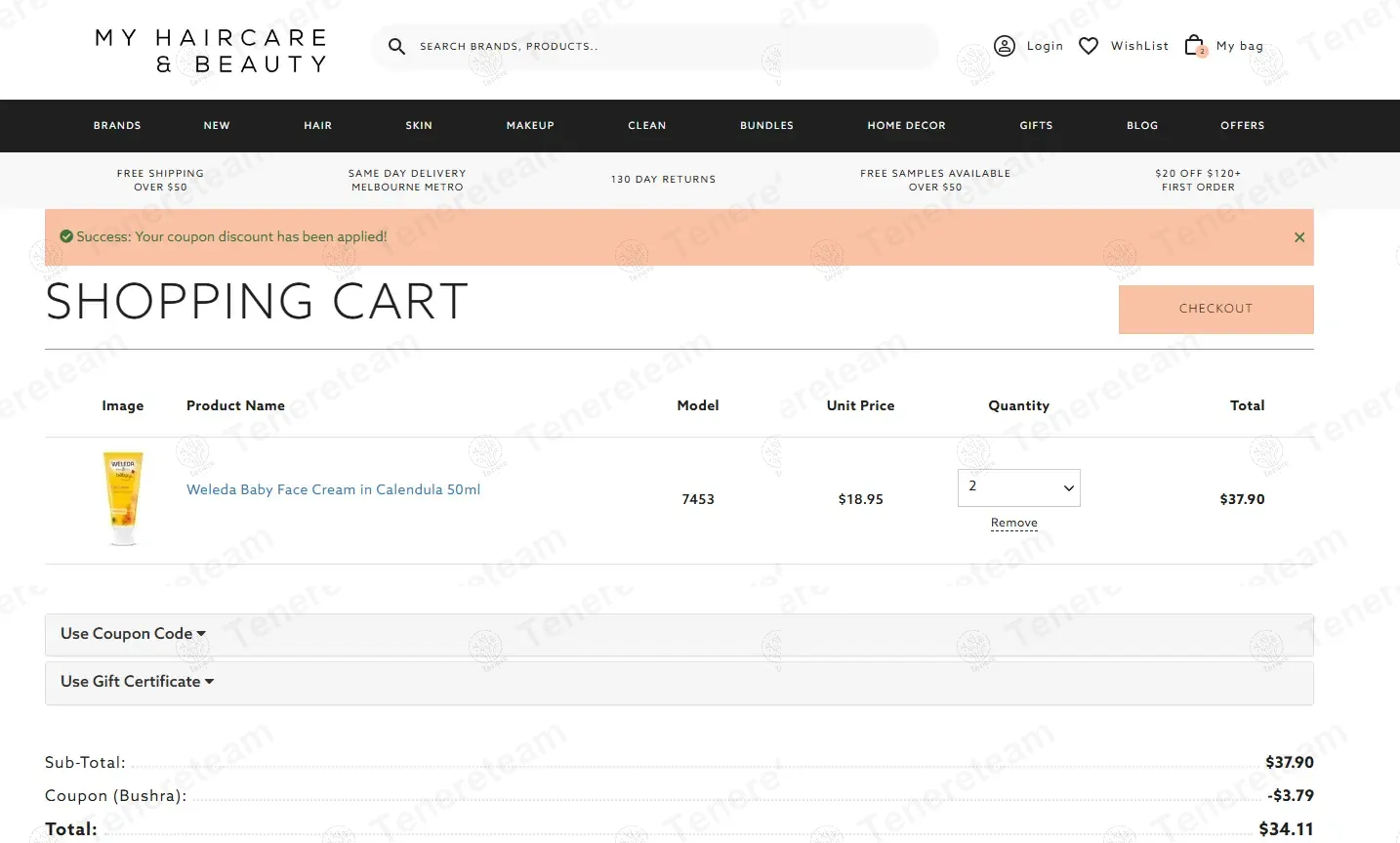 My Haircare AU coupon code: 10% off with Bushra. Tested and valid as 10 months ago.