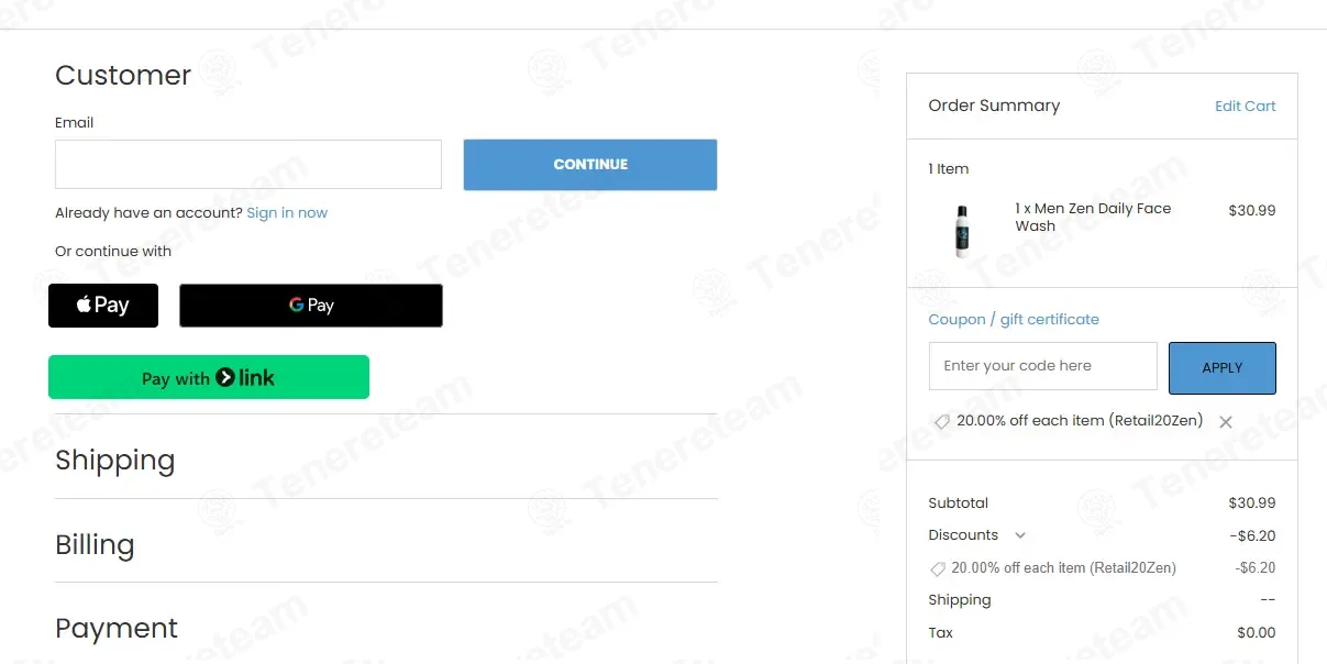 My Zen Skincare coupon code: 20% off with RETAIL20ZEN. Tested and valid as 2 weeks ago.