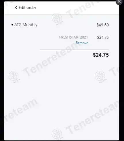 ATG Online Coaching coupon code: 50% off with FRESHSTART2021. Tested and valid as 1 month ago.