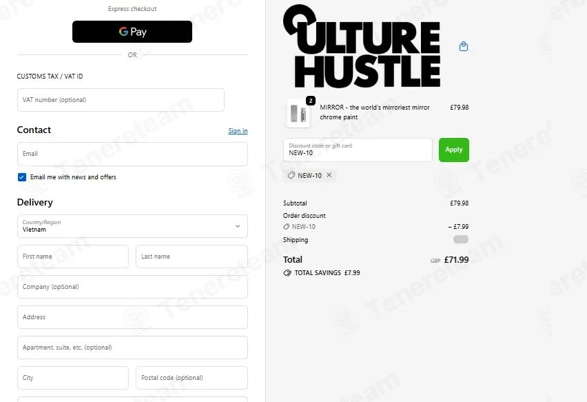 Culture Hustle coupon code: 10% off with NEW-10. Tested and valid as 3 days ago.