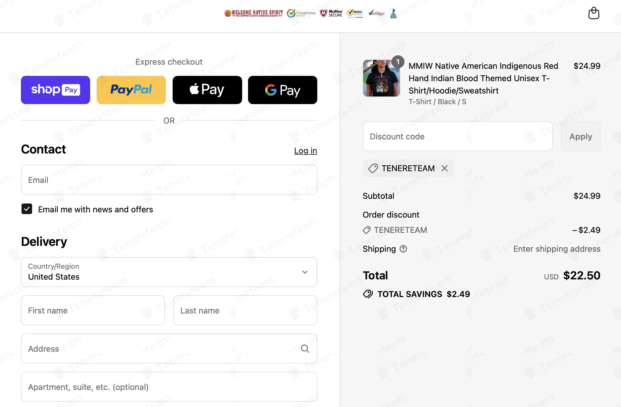 Welcome Native Spirit coupon code: 10% off with TENERETEAM. Tested and valid as 10 months ago.