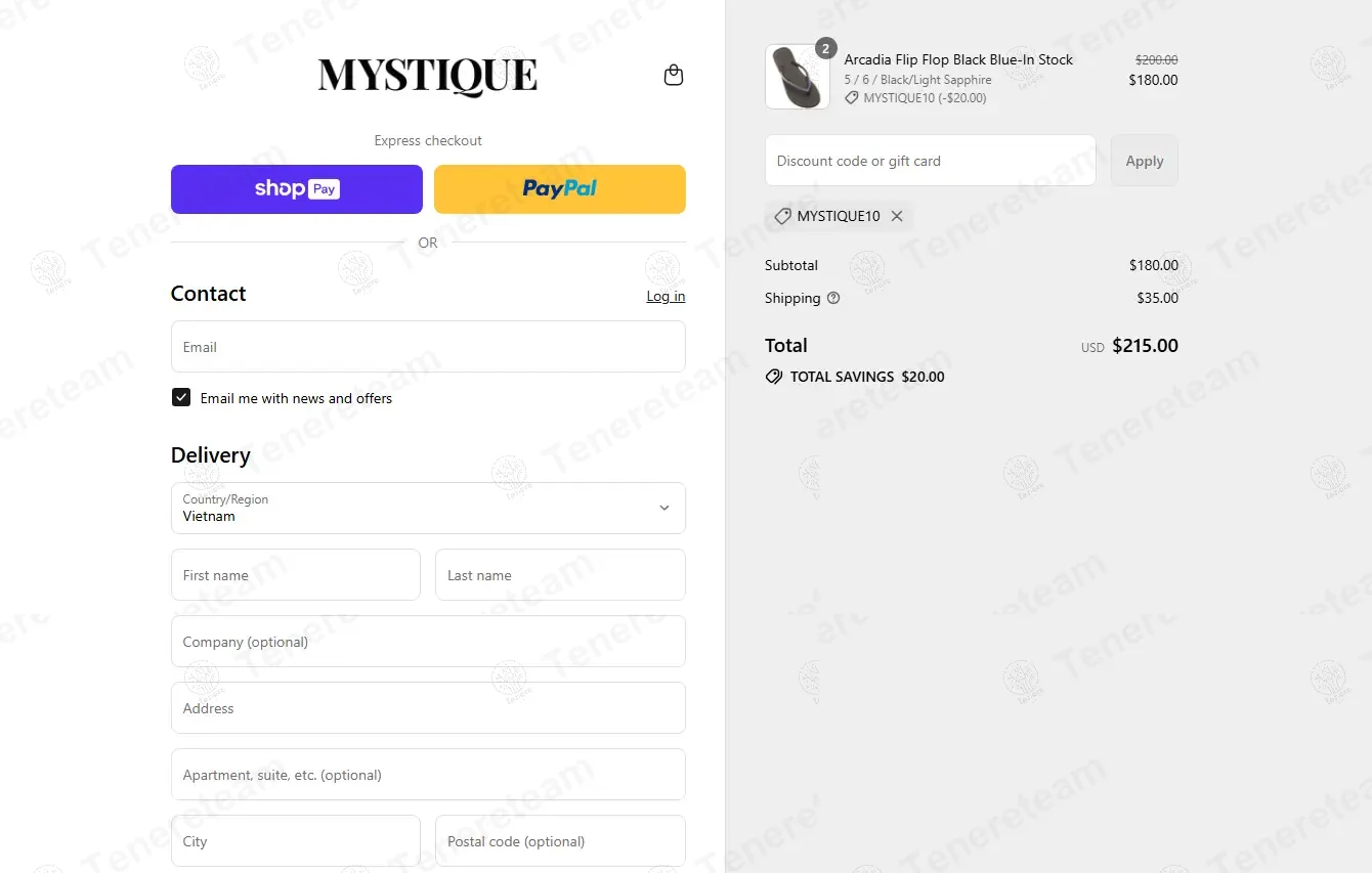 Mystique coupon code: 10% off with MYSTIQUE10. Tested and valid as 1 year ago.