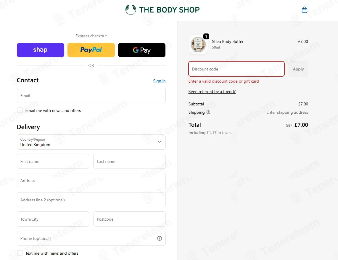 The Body Shop coupon code: 5% off with SAVE5. Tested and valid as 6 months ago.