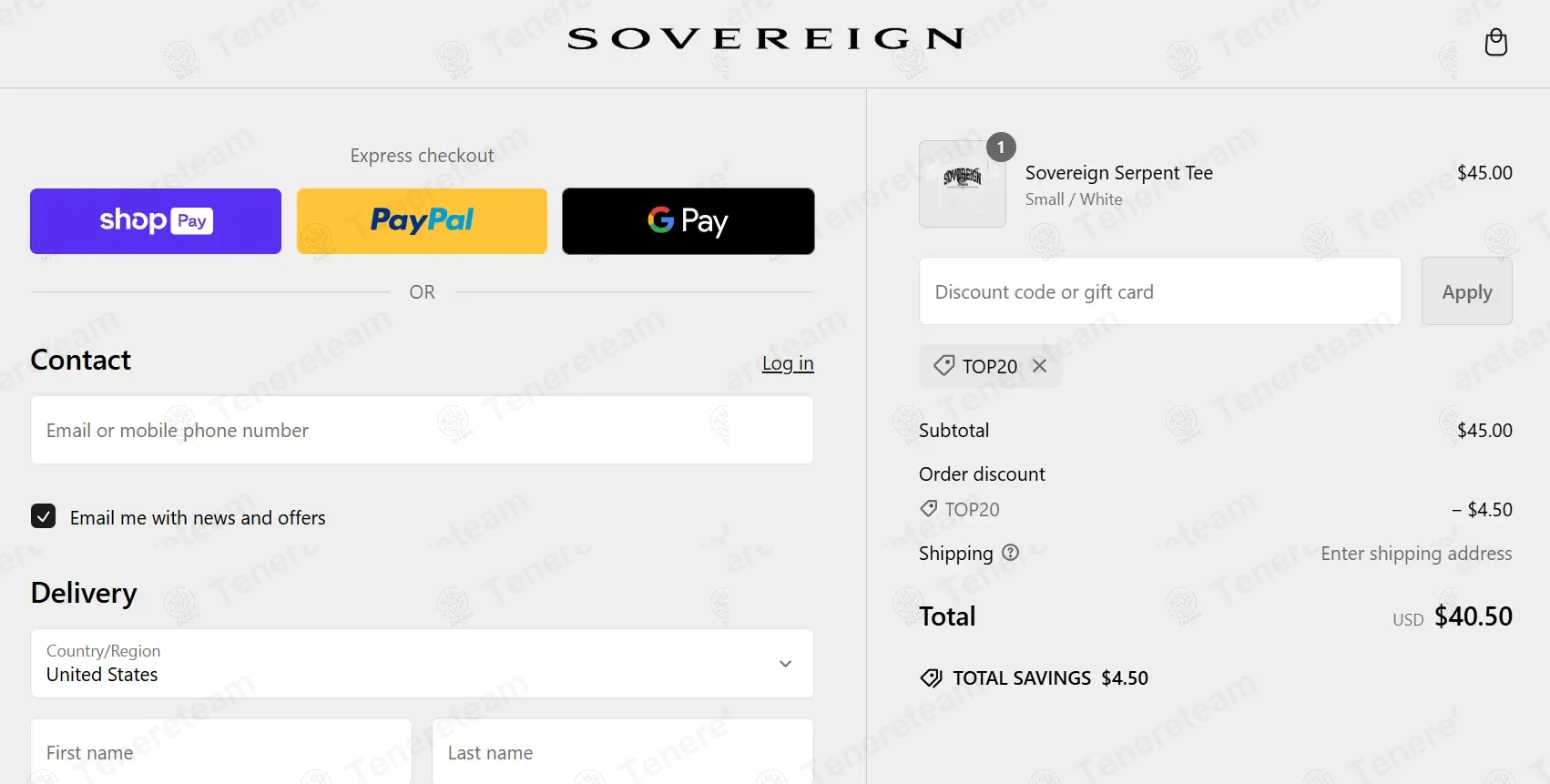 Sovereign Lifestyle coupon code: 11% off with Top20. Tested and valid as 1 year ago.