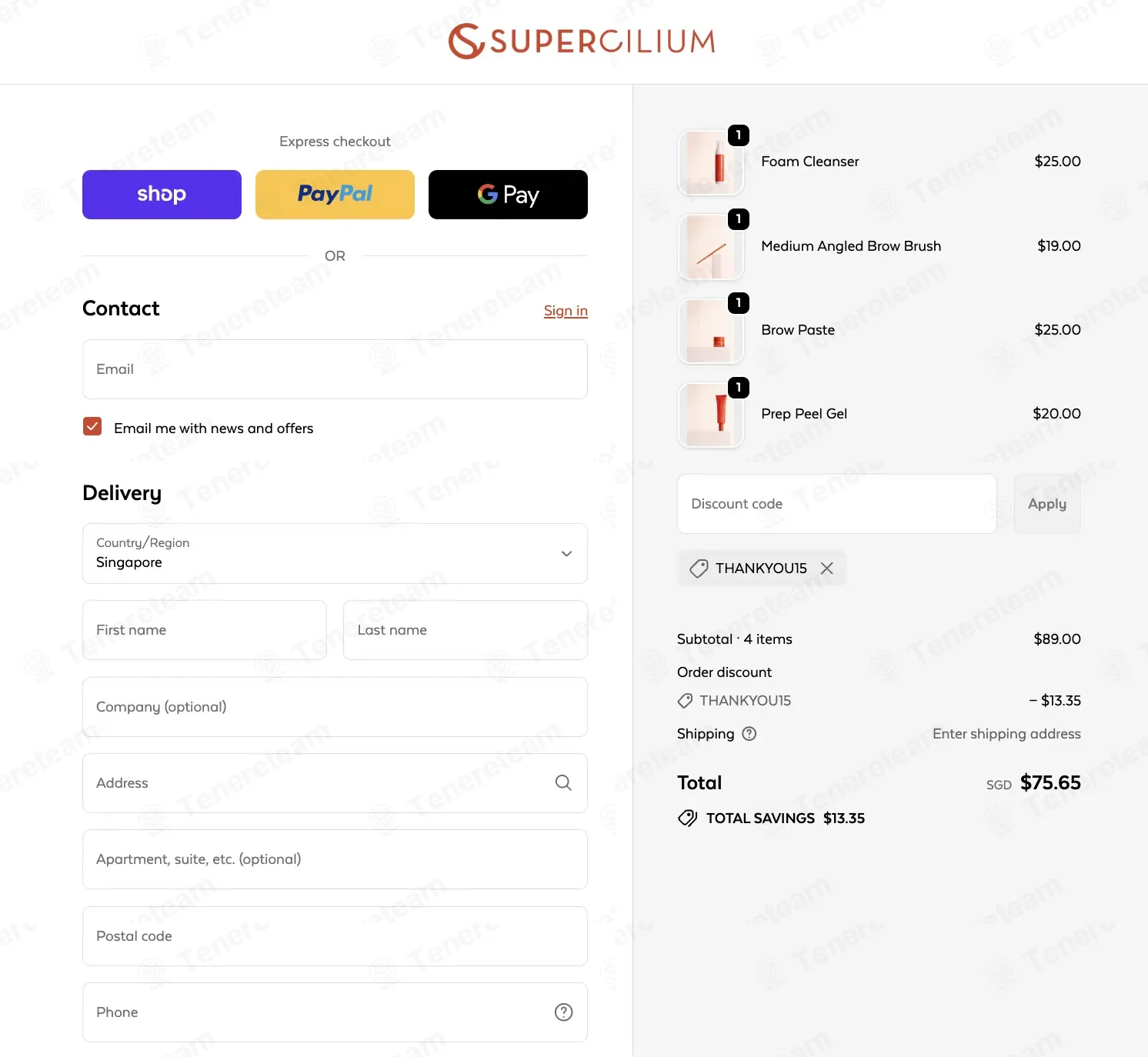 Supercilium DE coupon code: 15% off with THANKYOU15. Tested and valid as 1 week ago.