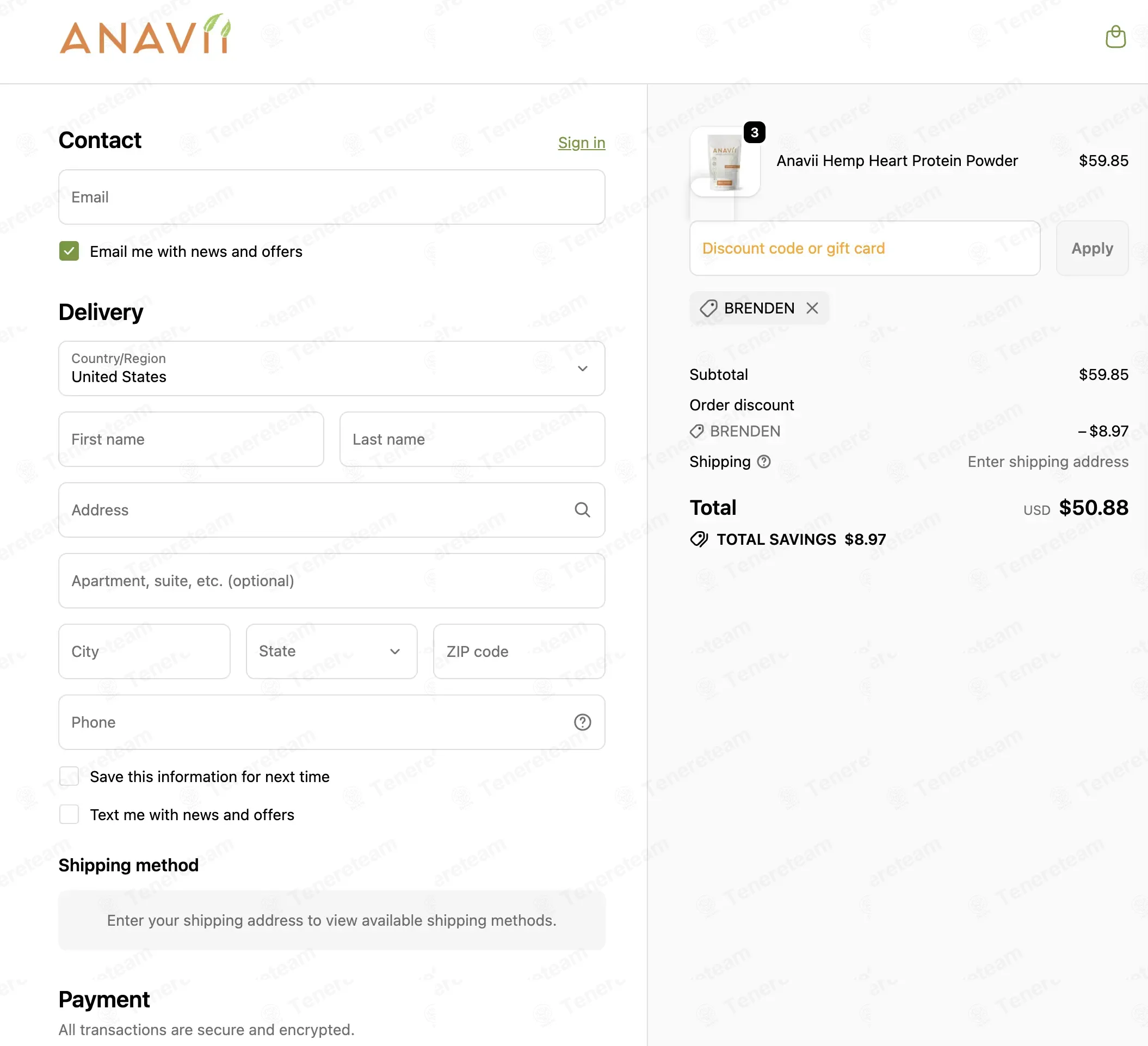 Anavii Market coupon code: 15% off with BRENDEN. Tested and valid as 4 weeks ago.