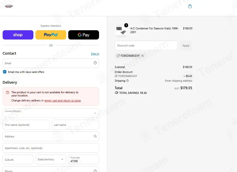 Parts City Australia coupon code: 5% off with FD90D64BKGXP. Tested and valid as 1 month ago.