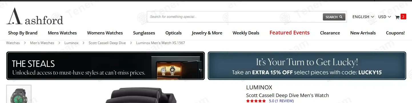 Discount Watch Store coupon code: 15% off with LUCKY15. Tested and valid as 1 year ago.