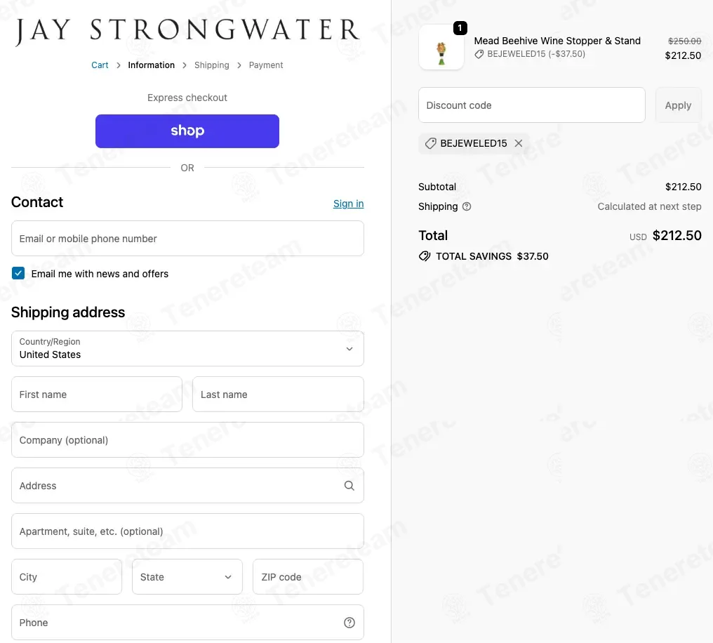 Jay Strongwater coupon code: 15% off with BEJEWELED15. Tested and valid as 7 months ago.