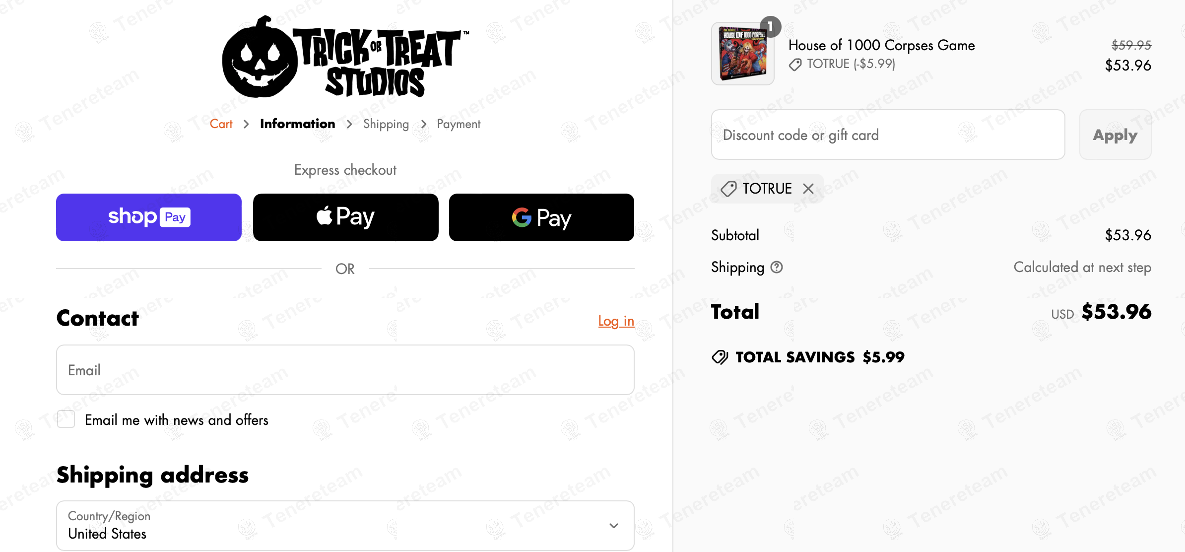 Trick Or Treat Studios coupon code: 10% off with TOTRUE. Tested and valid as 1 year ago.