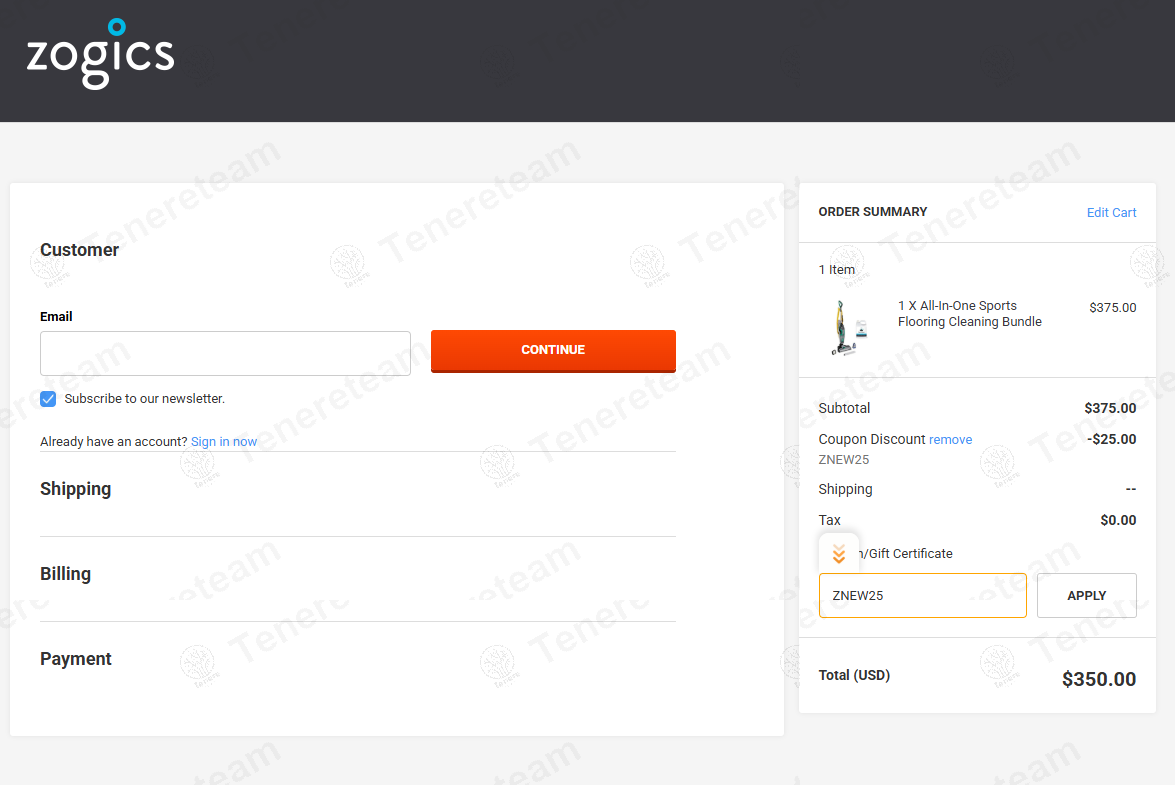 Zogics coupon code: $25 off with ZNEW25. Tested and valid as 1 year ago.