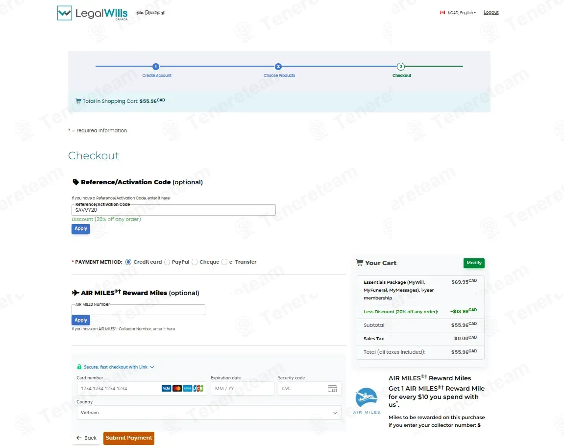 Legal Wills coupon code: 20% off with SAVVY20. Tested and valid as 1 month ago.